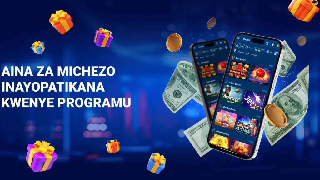 Aina za Michezo Inayopatikana kwenye Programu Mostbet